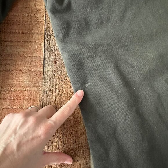 Vintage Big Smith Olive Green Insulated Coveralls With Red Lining & Zipper Front - Picture 8 of 16